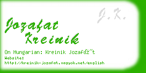 jozafat kreinik business card